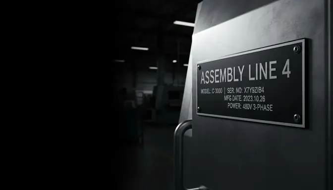 Engraved phenolic nameplates Engraved phenolic nameplates for industrial equipment