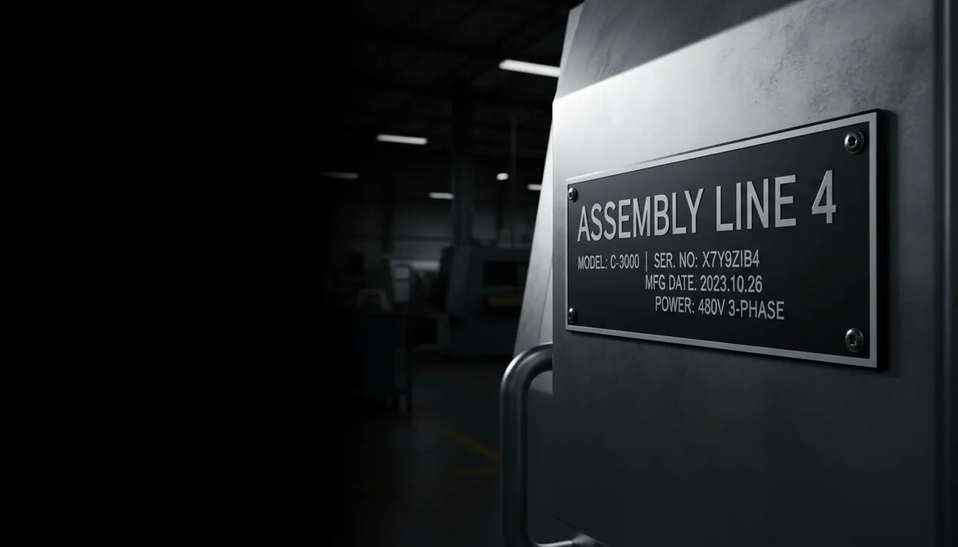 Switchgear & Medium-Voltage Distribution Nameplates