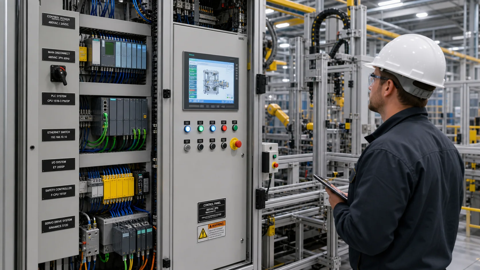 Industrial Automation engraved identification