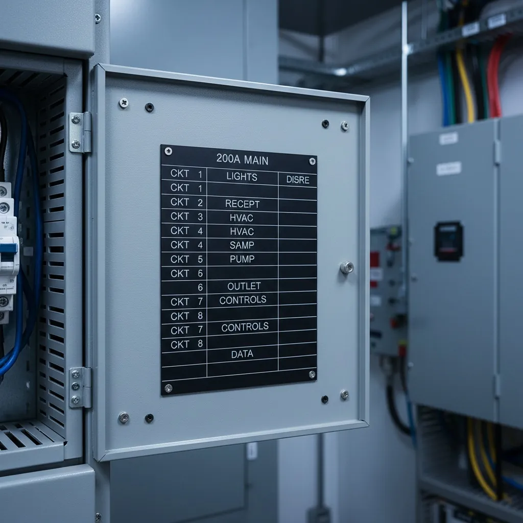 Panel Schedule Labeling: What NEC 408.4 Requires